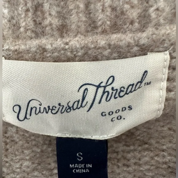 Tan Cardigan Sweater Universal Thread NEW Small - Picture 5 of 9